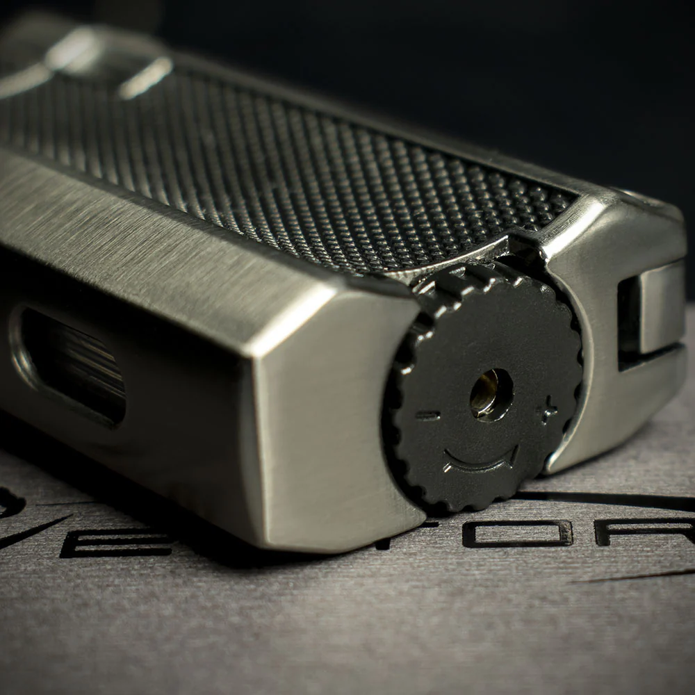 Vector VMotion Twin Jet Flame Lighter With Punch Cutter - Gunmetal - Image 4