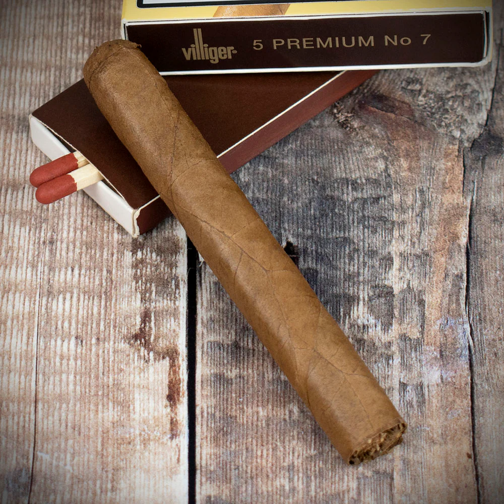 Villiger Premium No7 Sumatra Cigars - Pack of 5 - Image 2