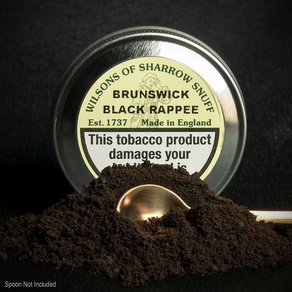 Wilsons of Sharrow Brunswick Black Rappee Snuff - 10g Tin (Medium)