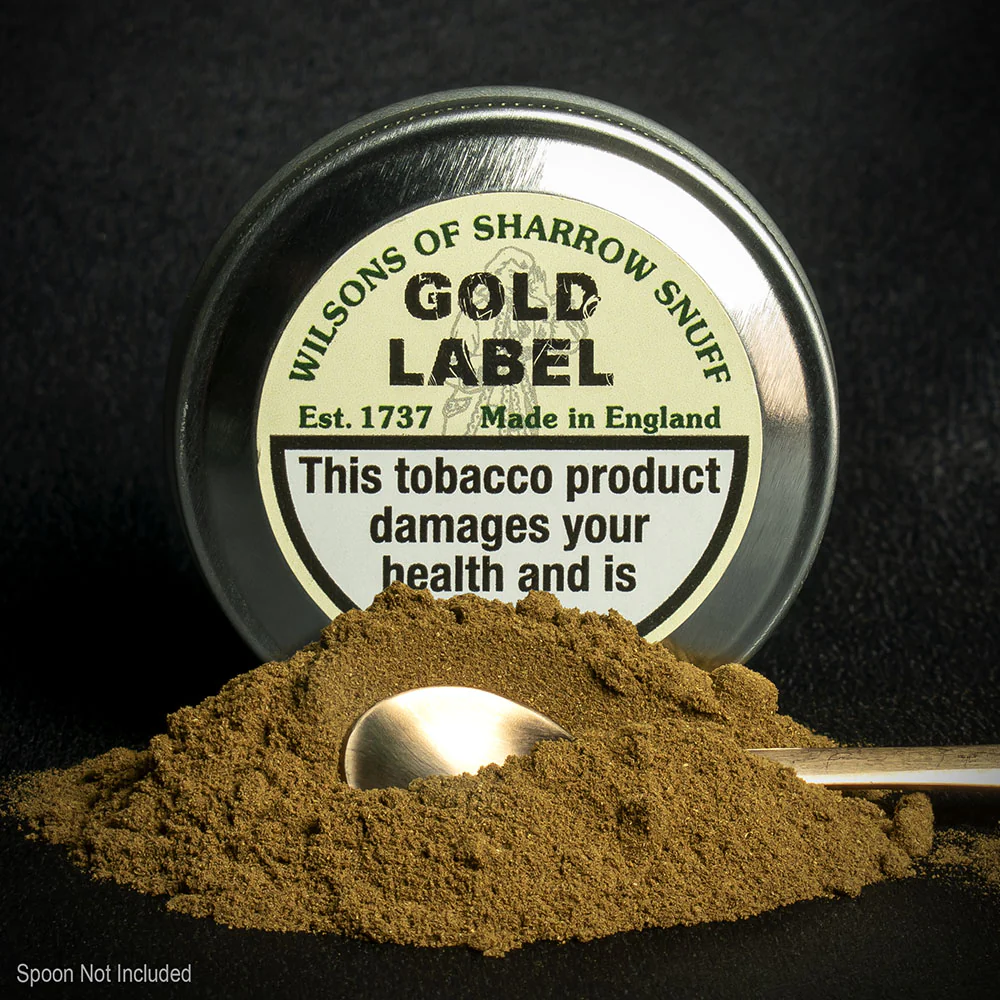 Wilsons of Sharrow Gold Label (Menthol) Snuff - 10g Tin (Medium)