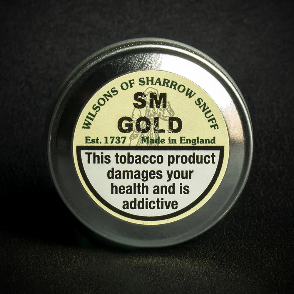 Wilsons of Sharrow SM Gold (Eucalyptus, Camphor & Menthol) Snuff - 10g Tin (Medium) - Image 2