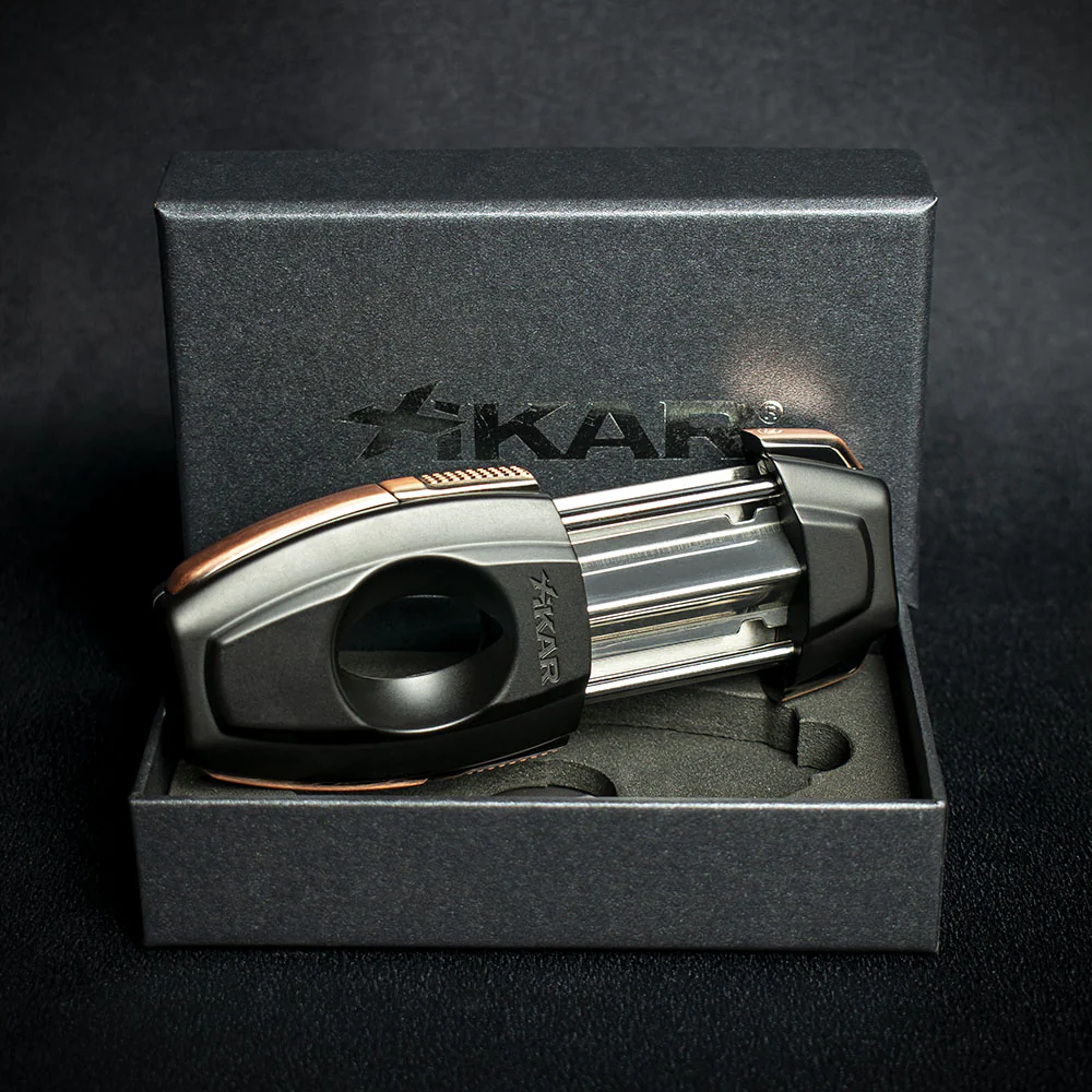 Xikar Flip Dual Cigar Cutter - Black/Bronze - Image 2