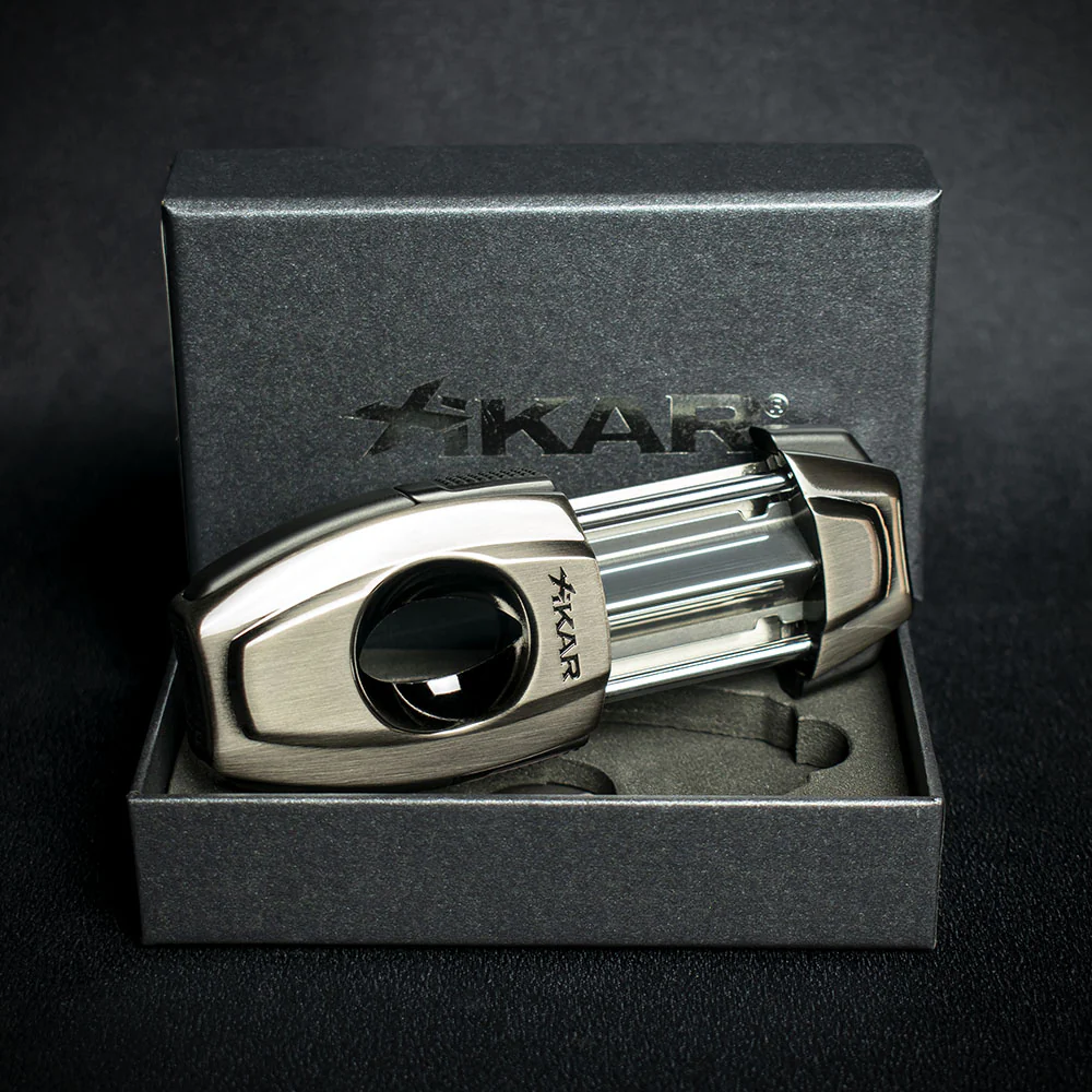 Xikar Flip Dual Cigar Cutter - Gunmetal - Image 2