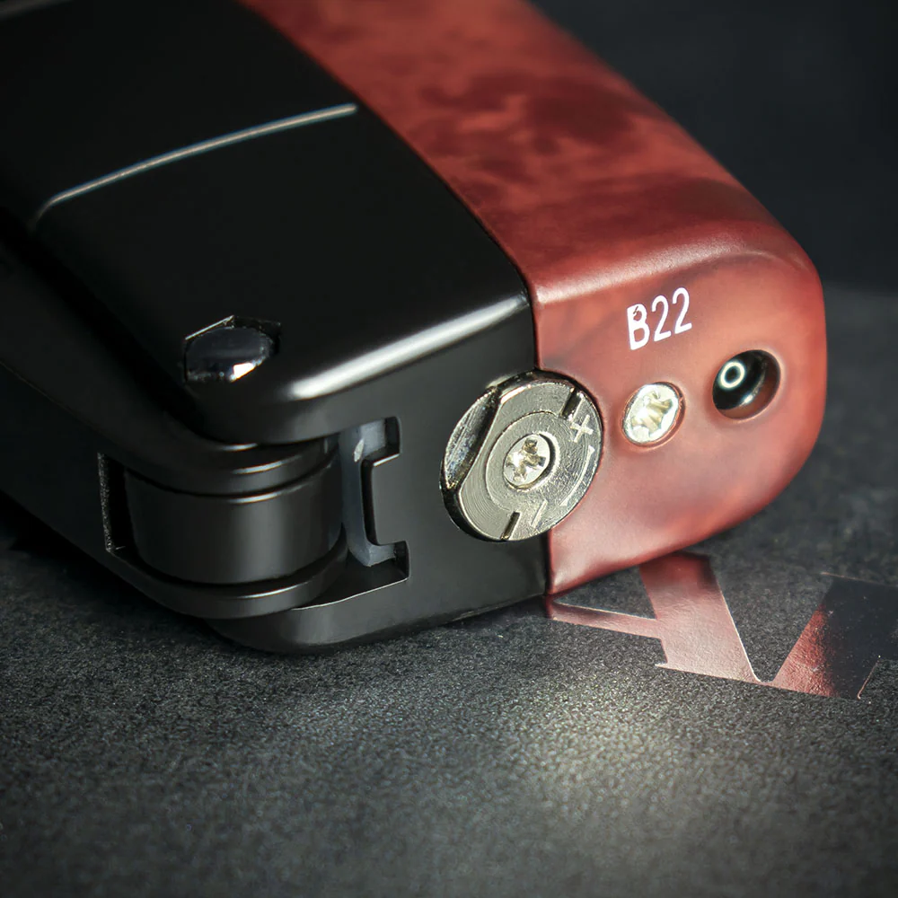 Xikar Resource II Pipe Lighter - Black & Burlwood - Image 4
