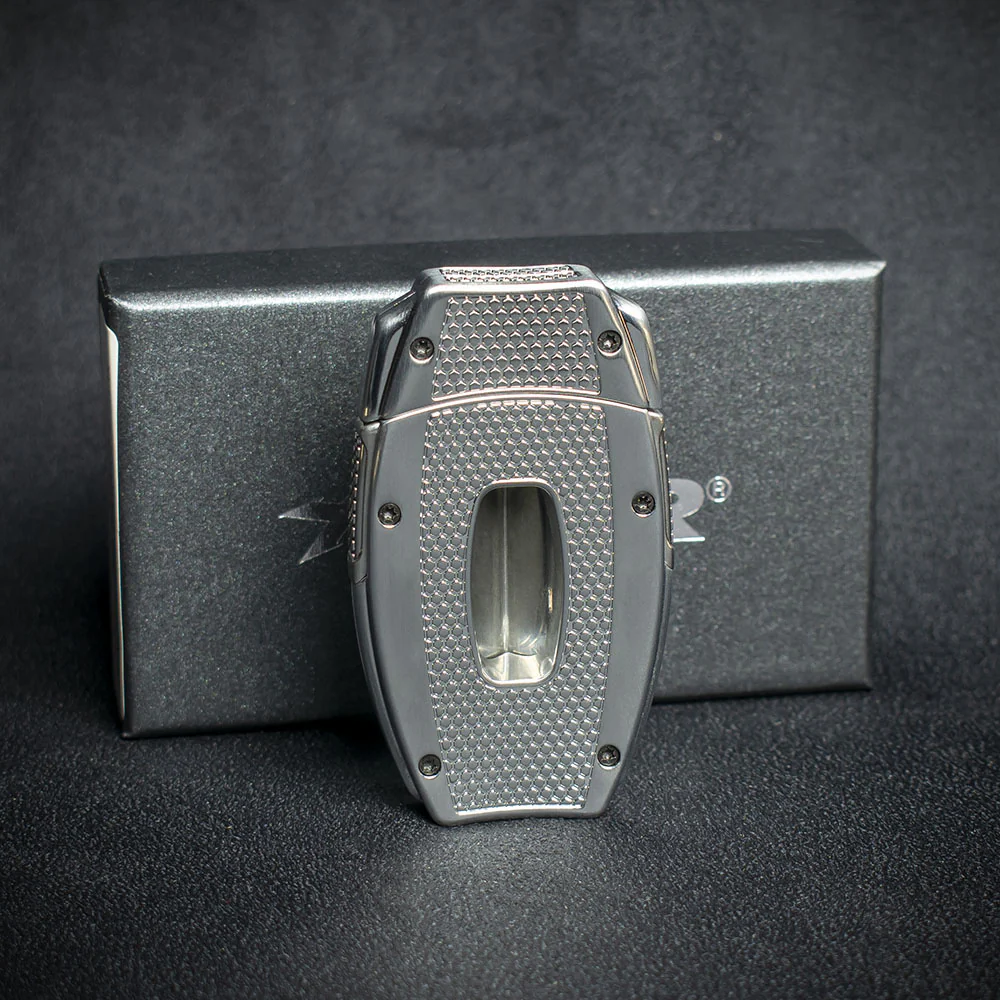 Xikar VX2 Brushed Chrome Cigar V Cutter - Image 3