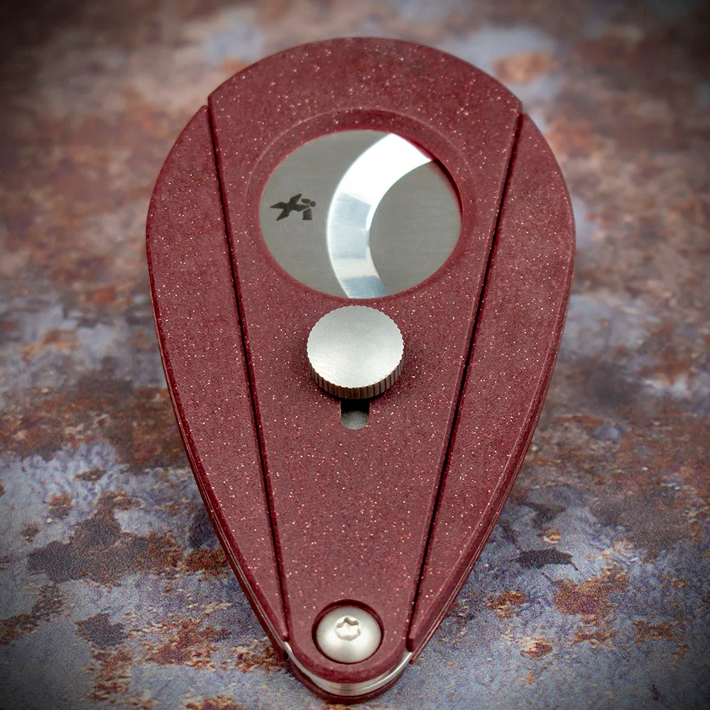 Xikar Xi-2 Bloodstone Red Fibreglass 200RD Double Blade Guillotine Cigar Cutter - Image 4
