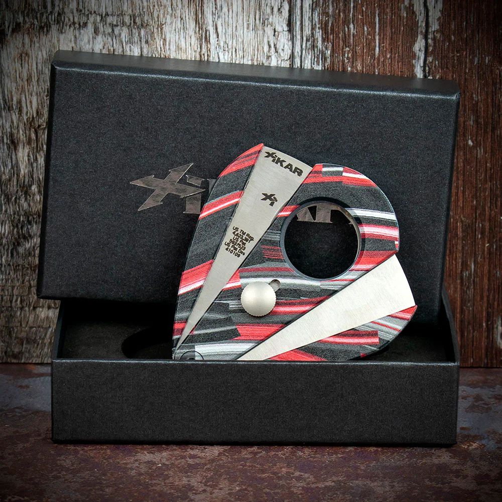 Xikar Xi-2 Nightlife Red 201NLR Double Blade Guillotine Cigar Cutter - Image 2