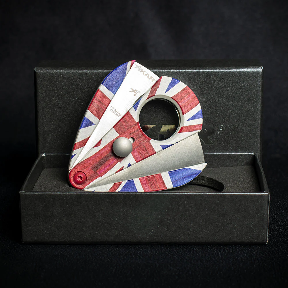 Xikar Xi2 Union Jack Charlie Turano Double Blade Guillotine Cigar Cutter - Image 2