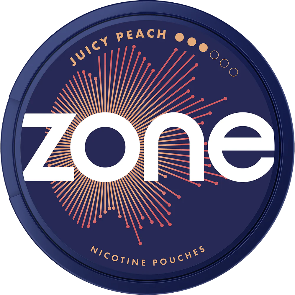 Zone Juicy Peach Nicotine Pouches 10mg - Pack of 20