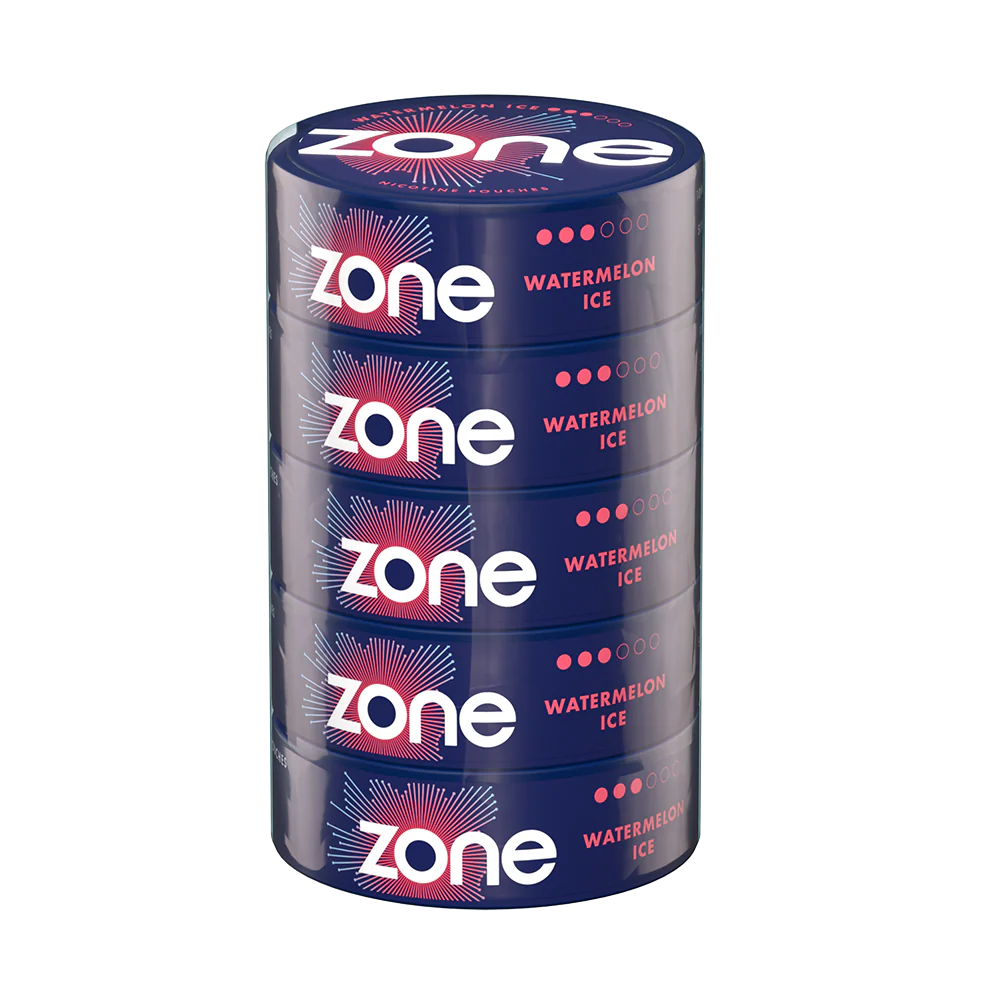 Zone Watermelon Ice Nicotine Pouches 10mg - Pack of 20 - Image 2